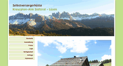 Desktop Screenshot of huettenurlaub-suedtirol.com